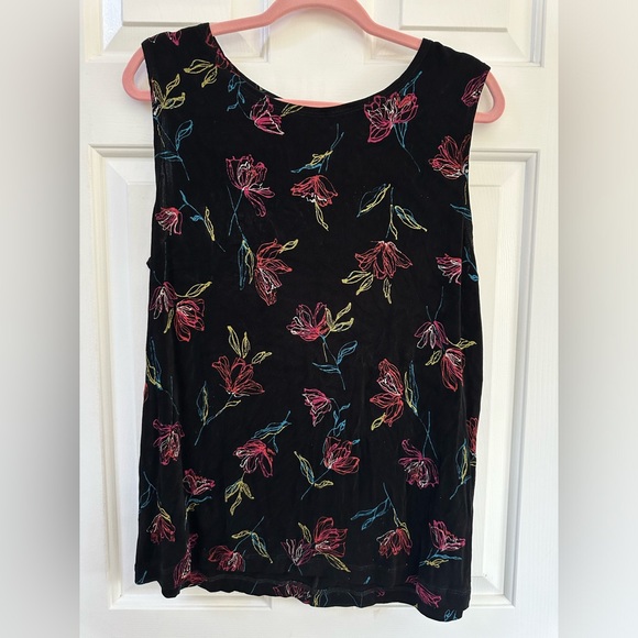 Vintage Vikki Vi Stretch Floral Top - Picture 1 of 6